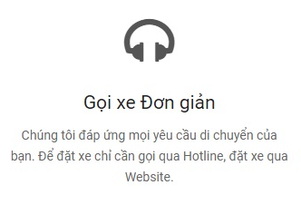 Gọi xe đơn giản